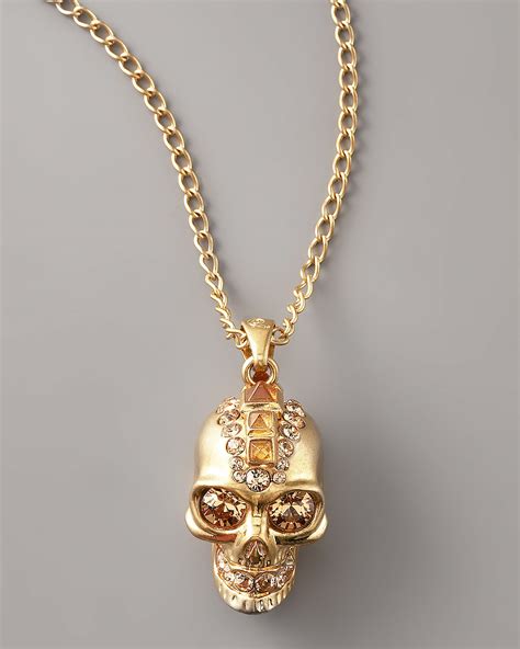 alexander mcqueen skull necklace